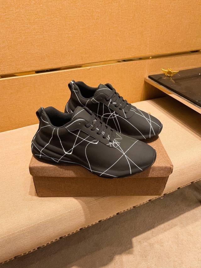 Factory approved Armani men's shoes high-end brand official website 1:1 latest masterpiece: The upper is made of imported Italian top layer cowhide, the original version is comfortable and breathable, and the original designated anti slip outsole ins